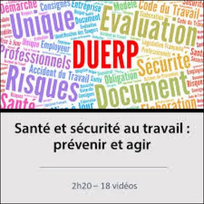 Quel est le document obligatoire, parmi cette liste, dans l'entreprise / collectivité, en santé, sécurité au travail ?