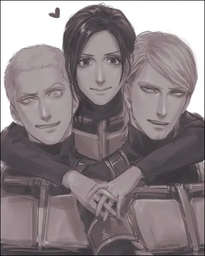 Voici un fanart de Conny Springer, Sasha Braus et Jean Krischtein. Lequel/laquelle des trois est décédé(e) ?