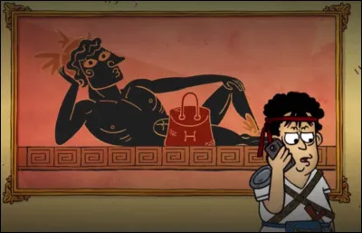 Des fouilles récentes ont mis au jour des fragments de la carte Cymes contenant les échanges du couple : Thésée donne une description de l'intérieur du bâtiment. D'après vous ?