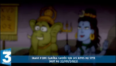 Ce dernier s'inquiète d'un afflux de divinités candidates au syncrétisme avec la mythologie gréco-romaine. Pour preuve, on a surpris là ... (Complétez !)