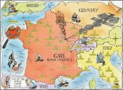 Lequel de ces noms n'est pas celui d'un camp romain entourant le village gaulois ?