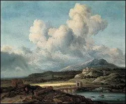 Quel peintre hollandais a ralis 'Paysage par temps d'orage' ?