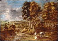 Quel peintre flamand a ralis 'Paysage par temps d'orage' ?