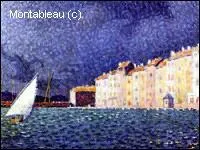 Quel peintre pointilliste a ralis 'St Tropez, l'orage' ?