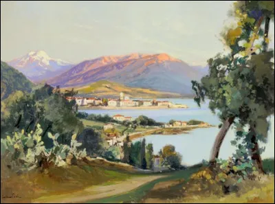 Né à Ajaccio en 1880, Lucien Peri a aimé et représenté la Corse. Tout au long de sa carrière il a arpenté son île. Quel est l'endroit représenté sur ce tableau ?