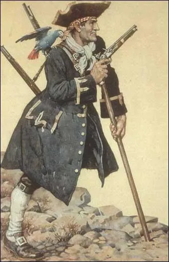Pirate unijambiste sorti d'un roman de Robert Louis Stevenson, il est impitoyable et cherche  tout prix le trsor cach de son ancien capitaine :