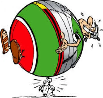 Dans quelle album les Romains deviennent-ils temporairement complètement ronds ?