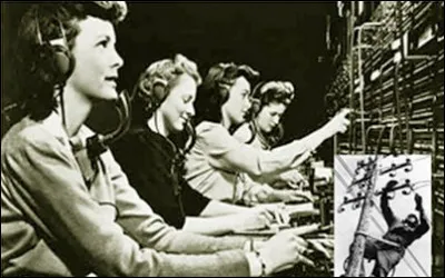 Au début le standard était manuel. Comment sont surnommées les femmes célibataires chargées de connecter les correspondants entre eux ?