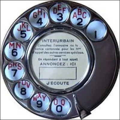 À quoi sert le cadran rotatif sur ce type de téléphone ?