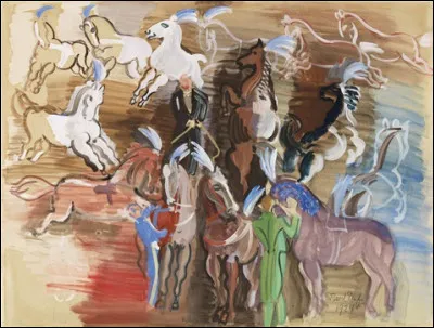 Qui a représenté ces chevaux de cirque ?