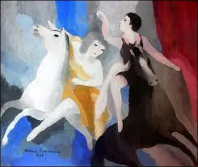 Sa toile s'intitule "Au cirque" :