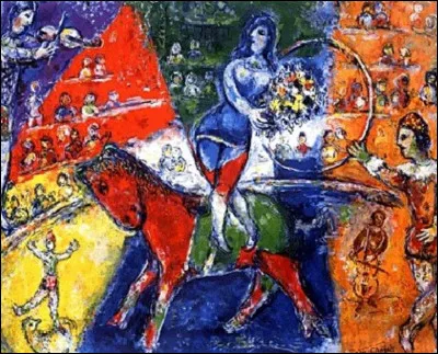 À qui appartient le tableau appelé "Le Cirque rouge et bleu" ?