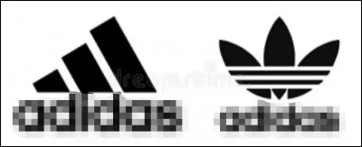 Quelle est la marque floutée à laquelle appartiennent ces deux logos ?