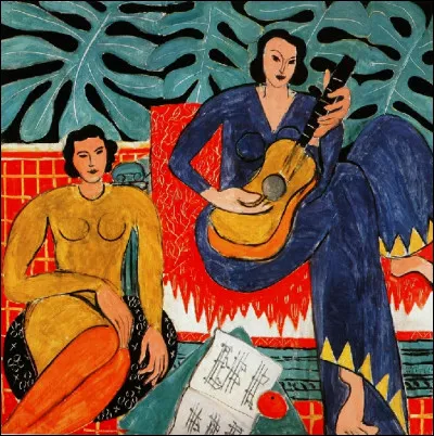 Sa toile s'intitule "La Musique" :