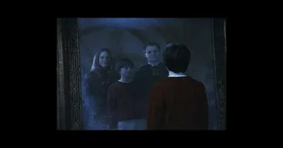 Comment est décrite Lily Potter quand Harry la voit dans le miroir du Riséd ?