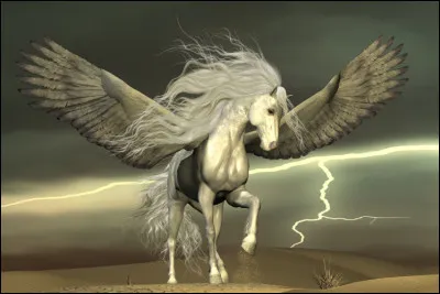 Qui est né de la blessure de Méduse ?