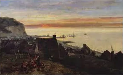 Quel impressionniste a peint en 1852 ce tableau intitulé ''Port d'Étretat'' ?