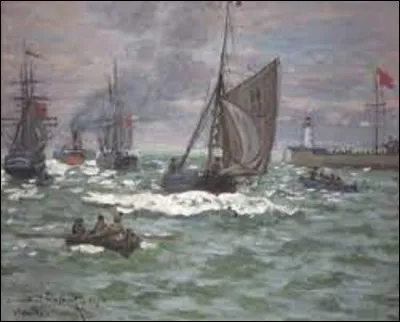 Peint par un impressionniste entre 1867 et 1868, ''L'Entrée du port du Havre'' est une toile de :