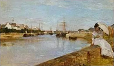 Et on termine ce quiz avec ce tableau intitulé ''Vue du petit port de Lorient''. Quel membre de la famille Manet a exécuté cette toile en 1869 ?