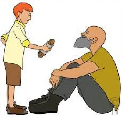 Est-ce que tu donnes aux pauvres ?