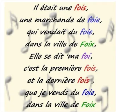 Vous connaissez cette comptine mais savez-vous où se trouve la ville de Foix ? 
De quel département est-elle la préfecture ?