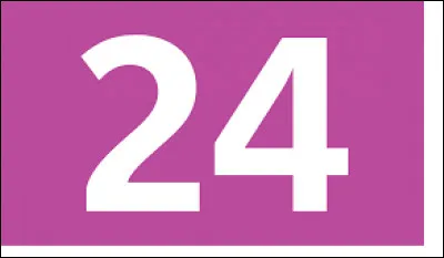 Quel département français a pour numéro le 24 ?