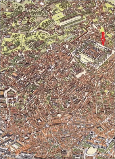 Sur quelle colline les empereurs établissaient leurs quartiers ?