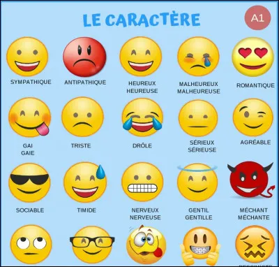 Quel est ton caractère ?