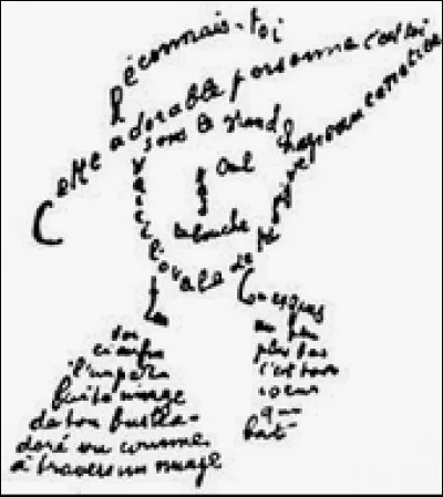 Quel est le poète célèbre pour ses calligrammes ?