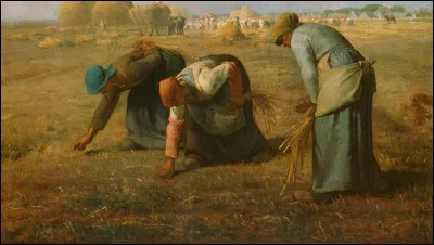 Quel peintre ayant des origines paysannes a réalisé 'Les glaneuses' ?