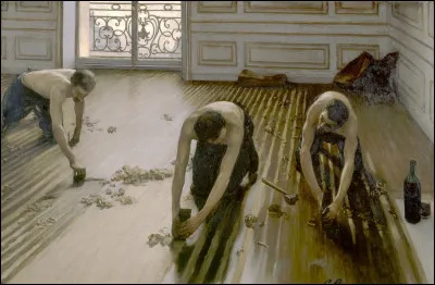 Quel peintre qui a été un mécène généreux pour ses amis impressionnistes a réalisé 'Les raboteurs de parquet' ?