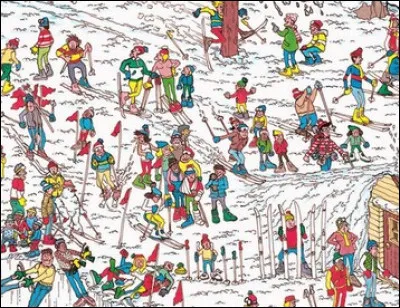 Comment se nomme ce jeu qui consiste à retrouver un garçon au pull rayé rouge et blanc dans l'image ?
