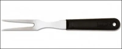 Cet instrument est pratique pour maintenir des grosses pièces de viande durant la découpe. Comment se nomme t-elle ?