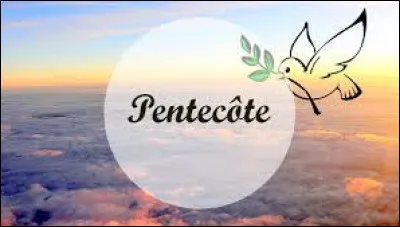 La Pentecôte se célèbre __________ à partir de Pâques.