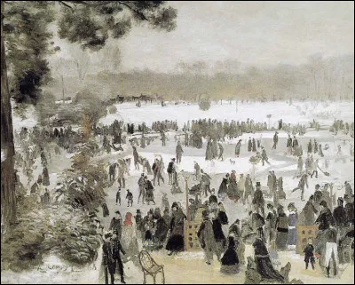 Voici encore des patineurs repr&eacute;sent&eacute;s par l'artiste :