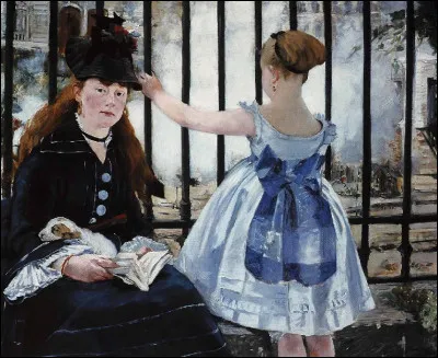 Enfin qui a peint le tableau intitul&eacute; "Le Chemin de fer" ?