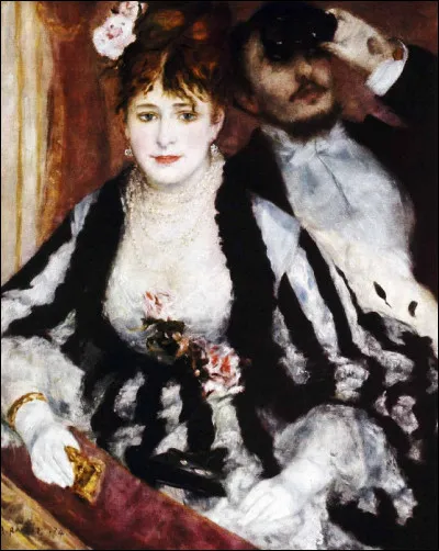 Sa toile s'intitule "La Loge" :