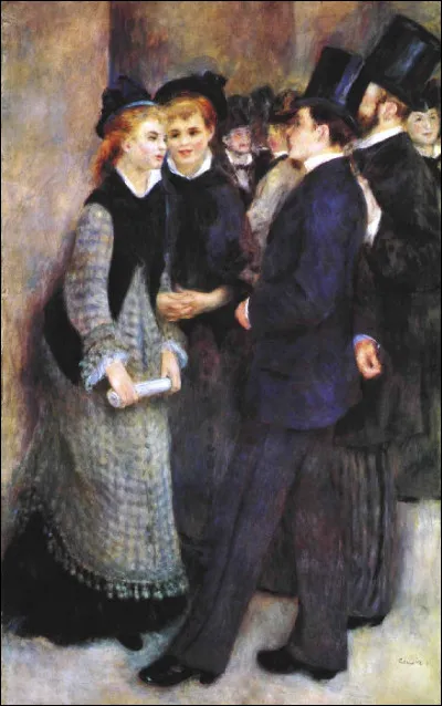 Qui a peint "La Sortie du conservatoire" ?