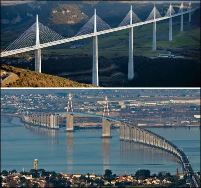 Le viaduc de Millau ( 2 460 m) est-il plus ou moins long que le pont de Saint-Nazaire ?