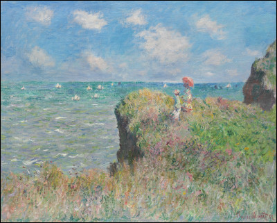 Qui a peint "Promenade sur la falaise à Pourville" ?
