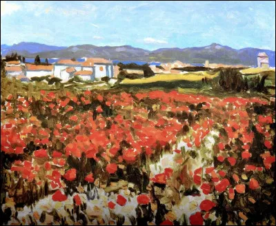 Qui a représenté ce champs de fleurs ?