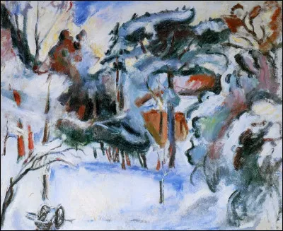 Qui a représenté ce paysage de neige ?