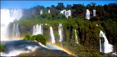 11. Quelles sont ces chutes formant, avec la vaste forêt tropicale qui les entoure, un parc naturel protégé transfrontalier partagé entre le Brésil et l'Argentine ?