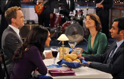 Où Barney et Robin passent-ils la soirée avec leurs conjoints respectifs après avoir fait l'erreur de recoucher ensemble ?