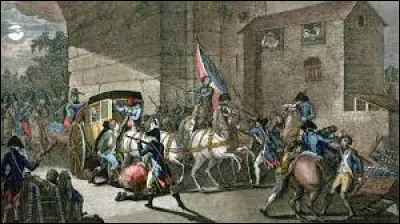 Le 21 juin 1791, la famille royale française est arrêtée à Varennes.