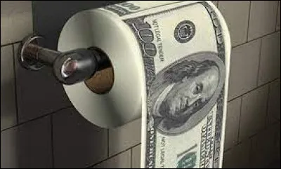 Quelle monnaie est imprimé sur ce papier toilette ?