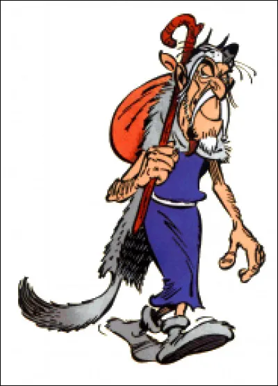 Comment s'appelle le devin imposteur abusant de la crédulité des habitants du village gaulois pour leur soutiter de la nourriture et de l'argent ?