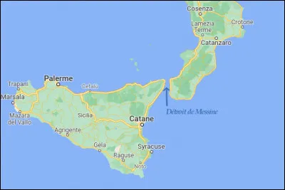 Si vous tenez absolument à passer entre la Sicile et l'Italie continentale, il vous faudra affronter ... (Complétez !)