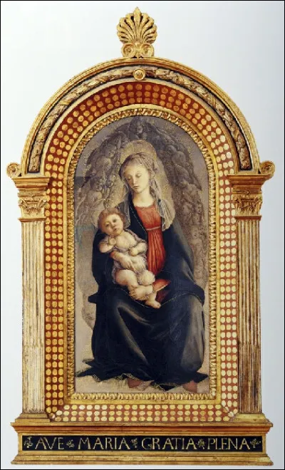 Qui a peint "La Vierge entourée de chérubins" ?