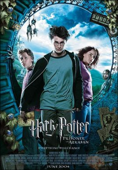 Où se trouvent Harry, Ron et Hermione sur cette affiche ?